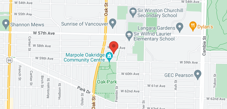 map of 306 995 W 59TH AVENUE